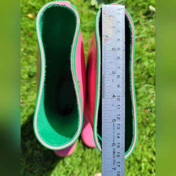 Ralph Lauren pink Perla rainboots Wmn 6B - Picture 4 of 12
